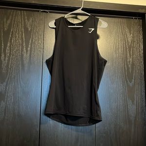 Men’s Gymshark Black Mesh Stretch Tank Top Black (M)